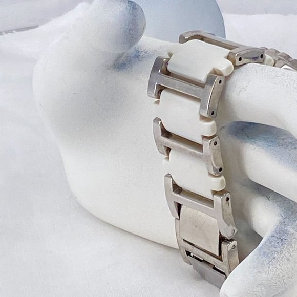 Watch Louis Arden Quartz Analog Wristwatch Metal Link Bracelet Band Rhinestone B - Picture 3 of 6